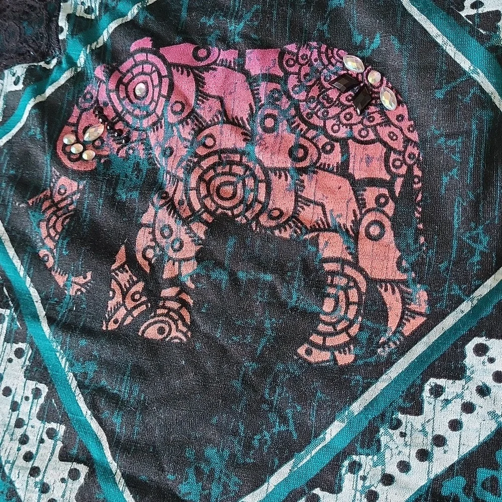 Elephant Print Tank - Picture 2 of 7